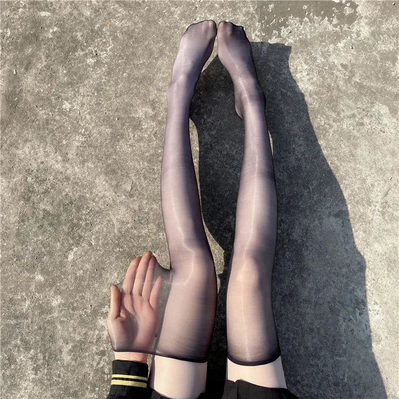 Glossy Thin Thigh Highs