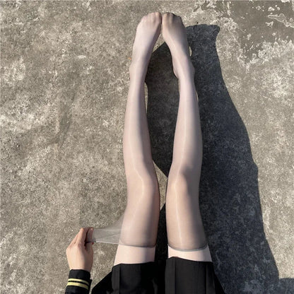 Glossy Thin Thigh Highs