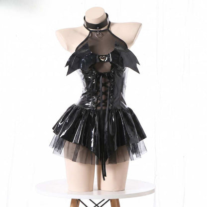 Gothic Devil Femboy Lingerie Set