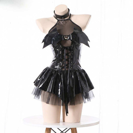Gothic Devil Femboy Lingerie Set