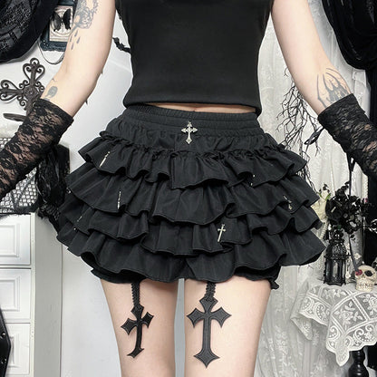 Gothic Cross Femboy Skirt