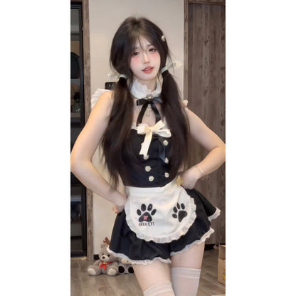 Cat Paw Maid Femboy Dress Set