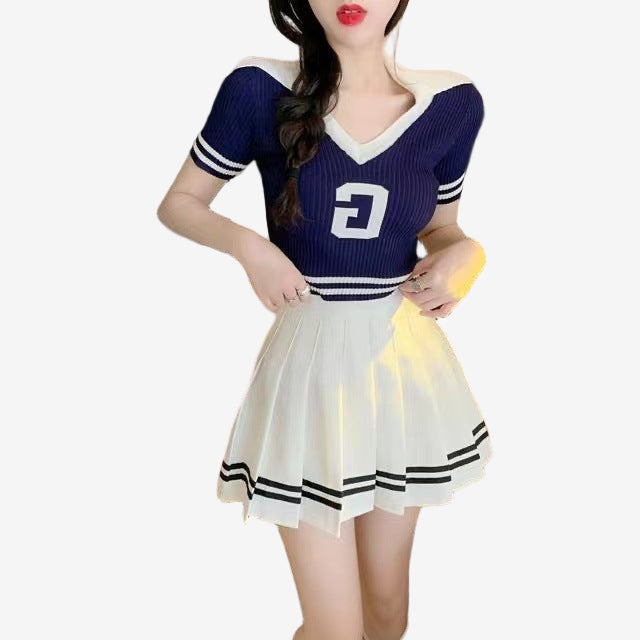 Femboy Pleated Striped Skirt