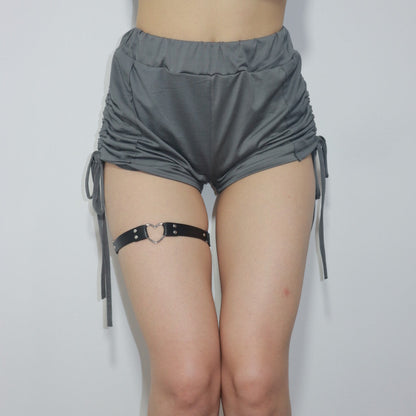 Leather Thigh Garter Belt