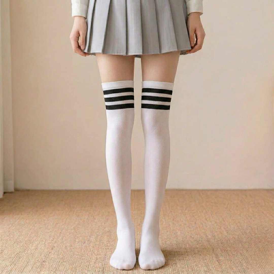 Thigh High Cotton Socks