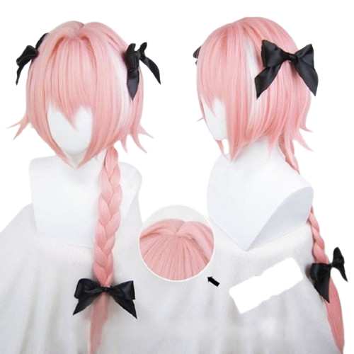 Femboy Astolfo Wig w/ Bow Knot