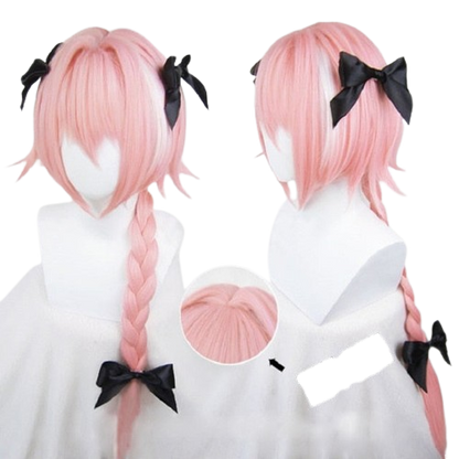 Femboy Astolfo Wig w/ Bow Knot
