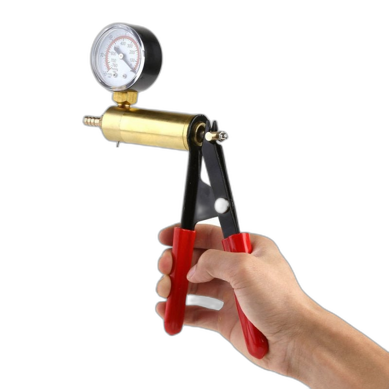 Endurance Pro Vacuum Pump Handle Black with PSI Gauge