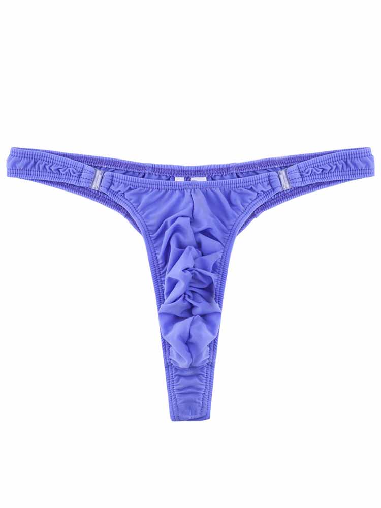 Men's Narrow Side Detachable Button Thong