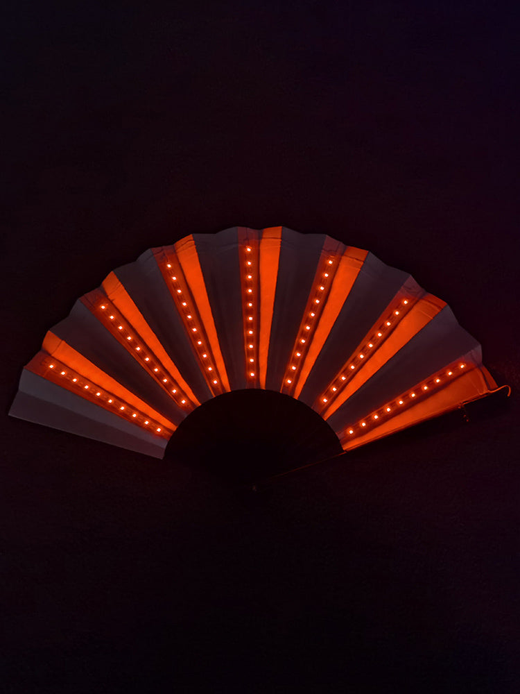 Led Silk Foldable Light-Emitting Color Fan