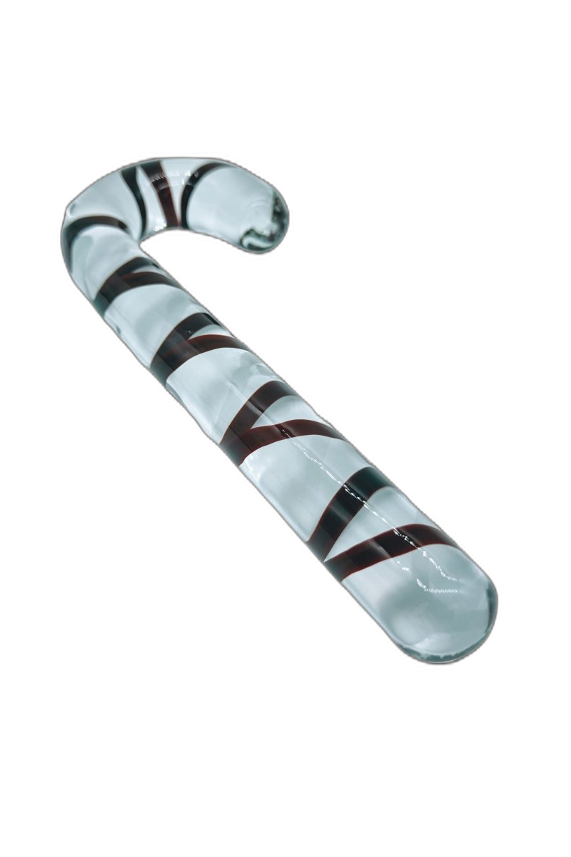 Candy Cane Glass Dildo
