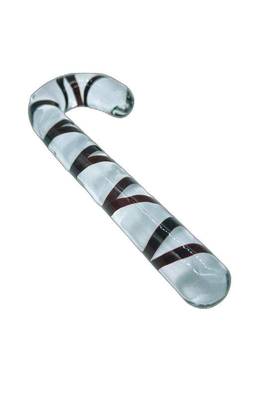 Candy Cane Glass Dildo