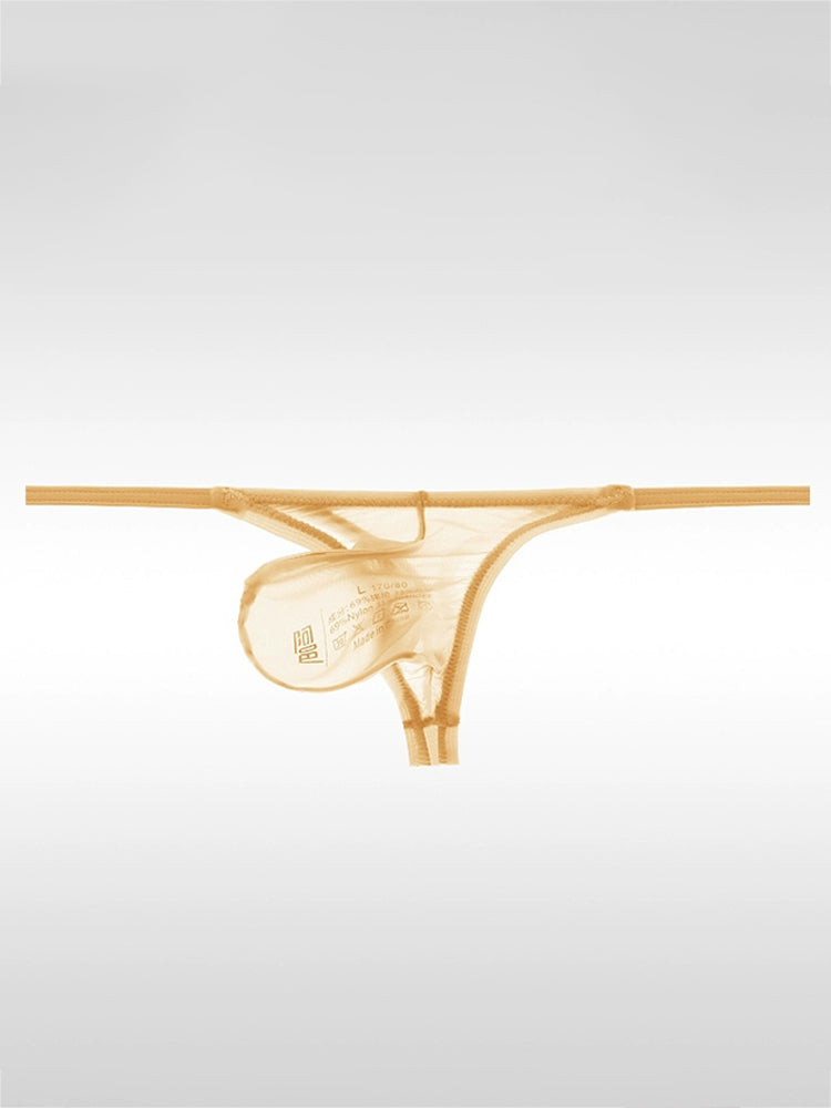 Men's Sexy Thin Ice Silk Low-waist Thong