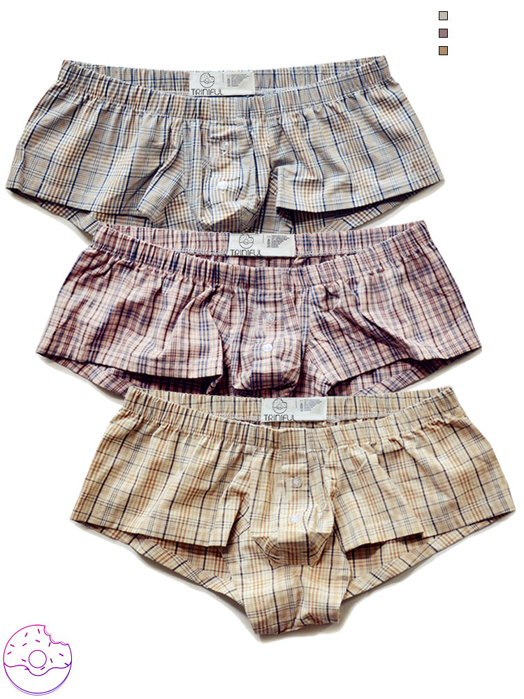 D.M Low Waisted Loose Men's Cotton Briefs