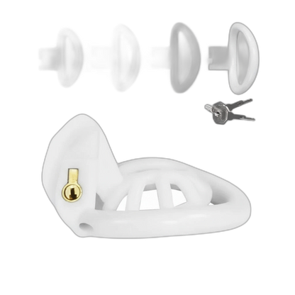 PushTech Chastity Cage With 4 Ring Sizes