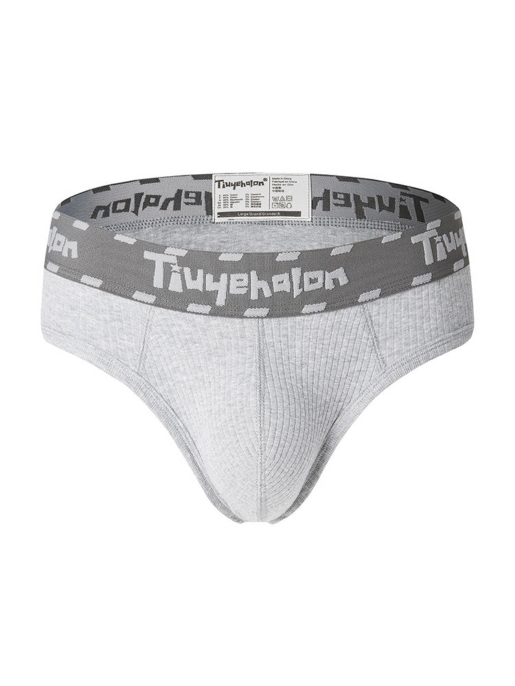 Men's Combed Ribbed Cotton Soft Briefs