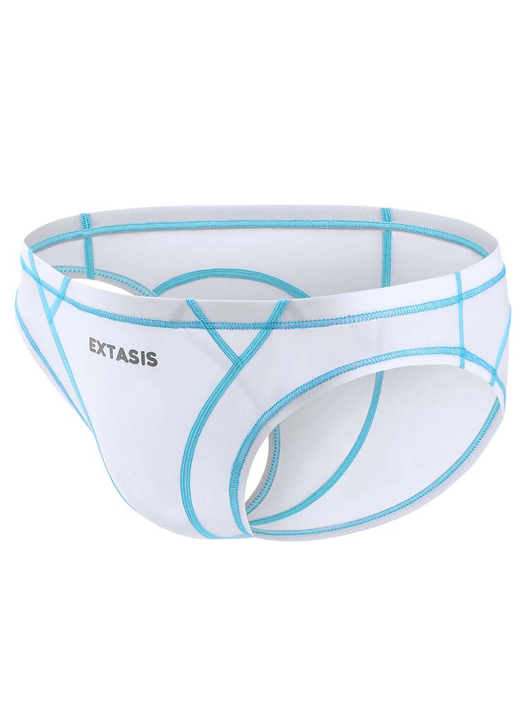 Men's Sexy Tight See-Through Patchwork Briefs