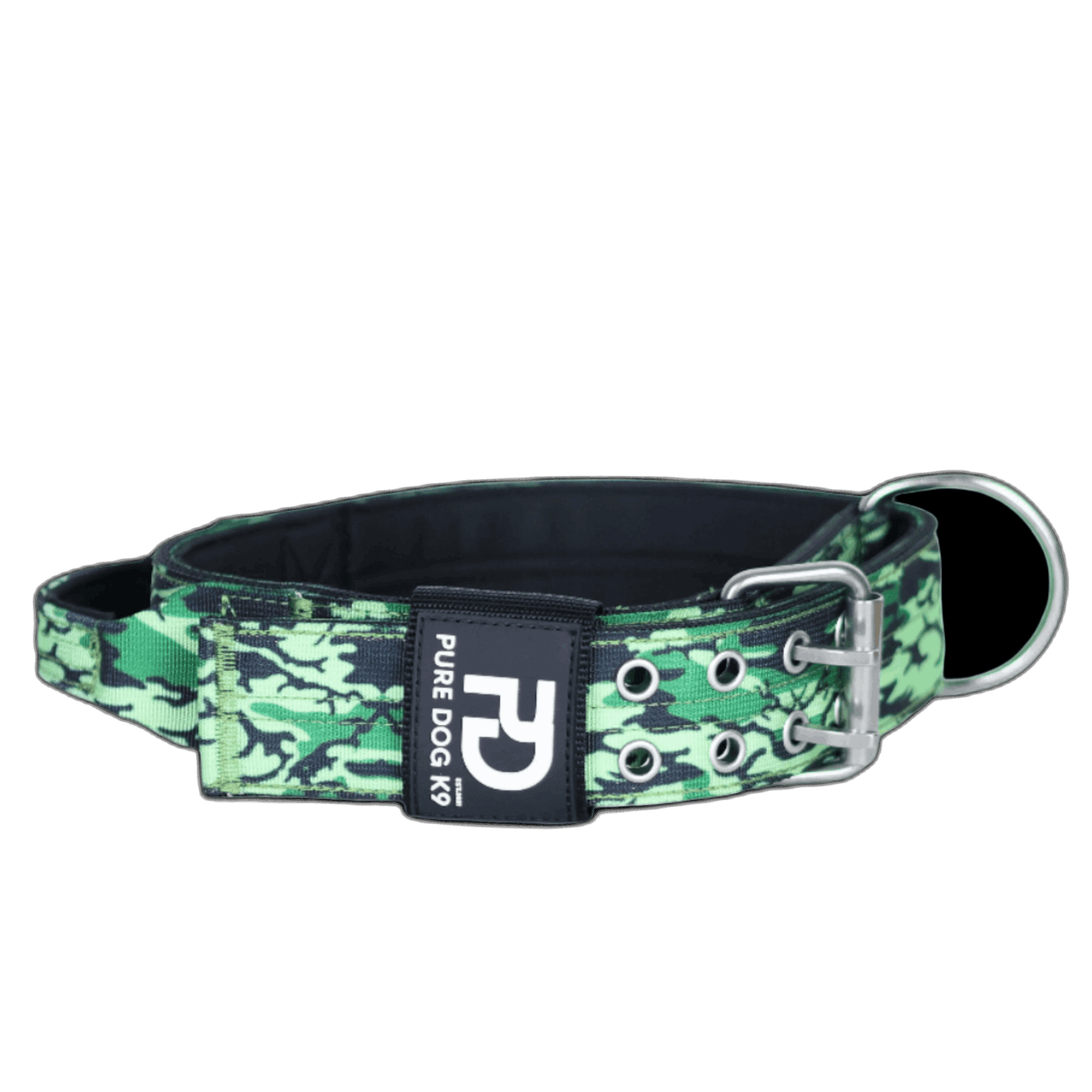 Pure Dog k9 Tactical Collar Green Camo