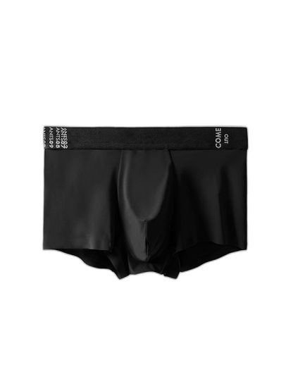 2 Pack Men's Premium Ultra-Thin Seamless Ice Silk Stretch Fit Trunks