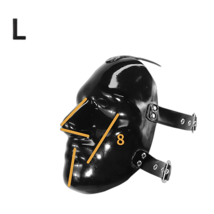 THE RUBBER PRISONER Anatomical Latex Mask