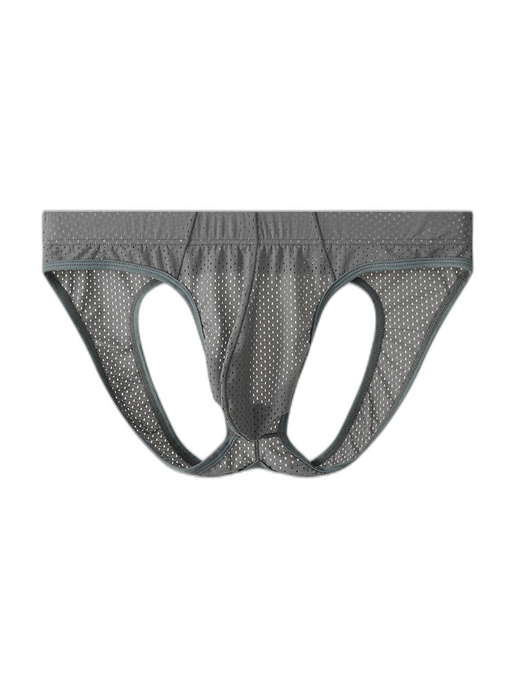 3 Pack Men's Sexy Mesh Transparent Big Pouch Jockstrap