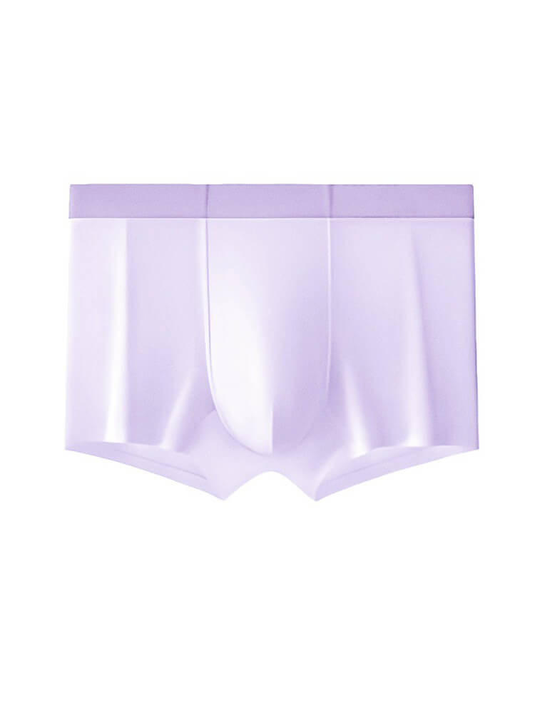 Men's Seamless Mulberry Silk Antibacterial Boxer Briefs