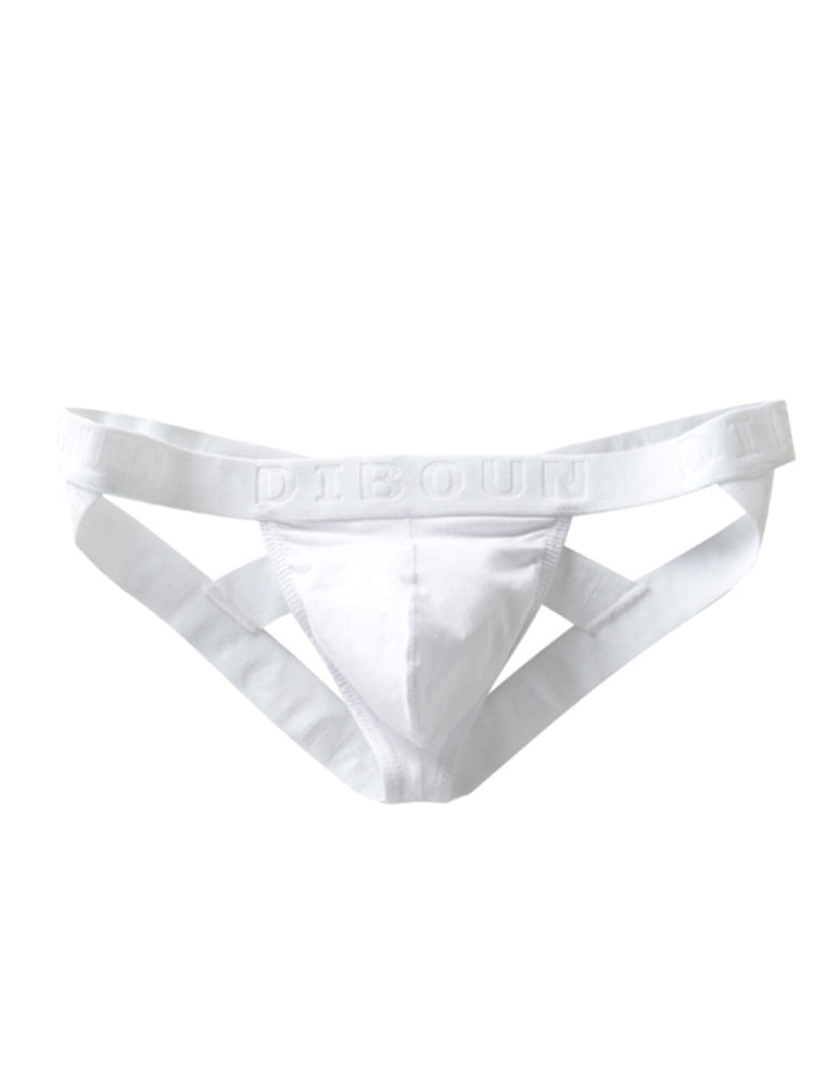 Cotton U Bulge Pouch Double Jockstrap