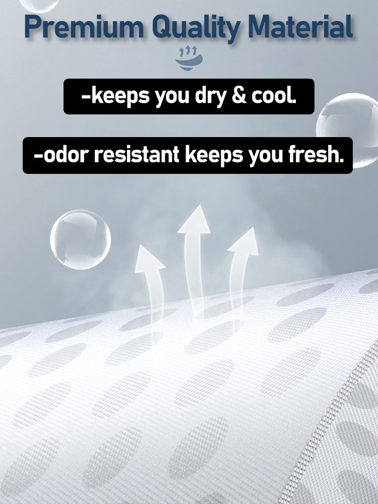 Men's Seamless Trunks with Organic Latex Support Cup