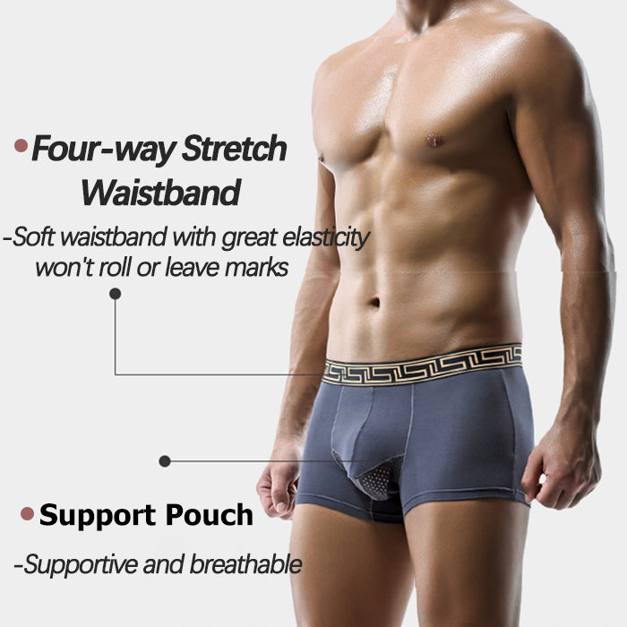 4 Pack Separate Ball Pouch Breathable Trunks