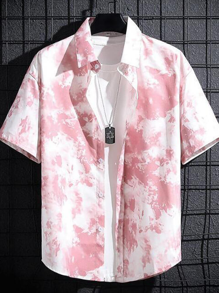 Men's Hawaiian Beach Loose Short-sleeved Shirt