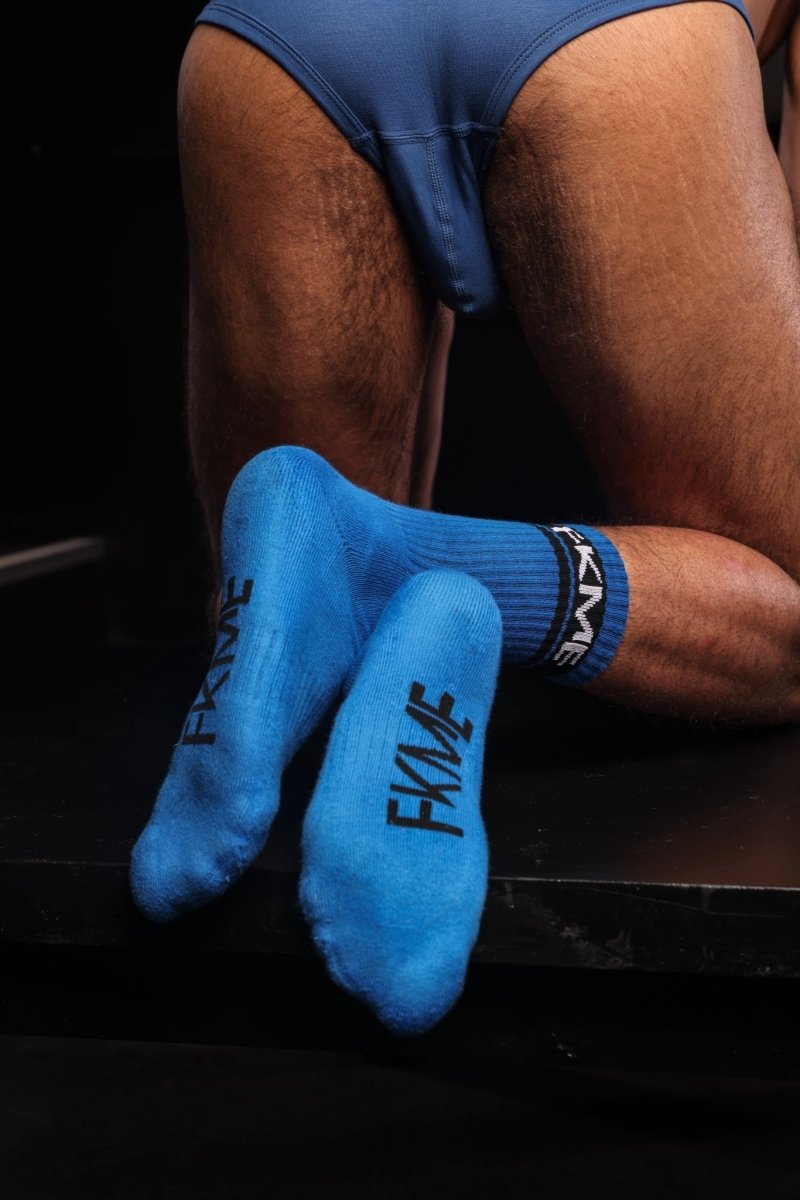 FKME Classic Sole Socks Blue - The Pup Play Hub