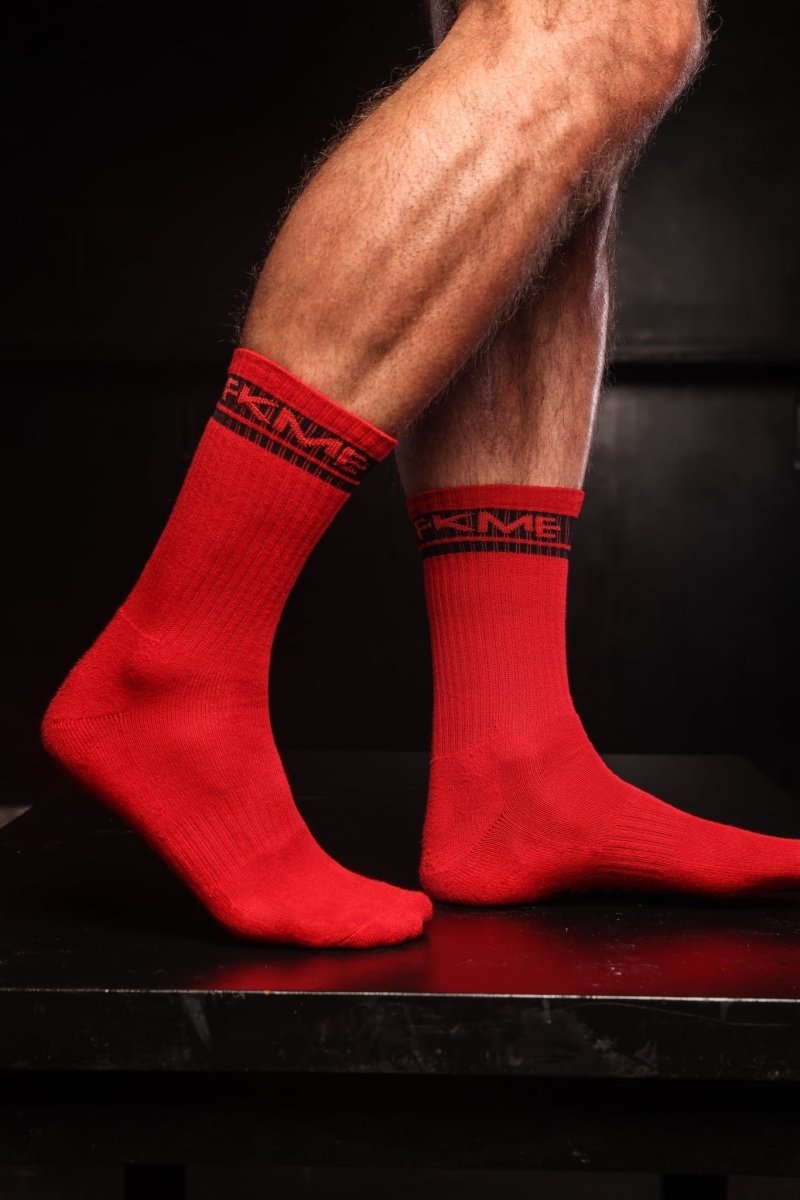 FKME Classic Sole Socks Red - The Pup Play Hub