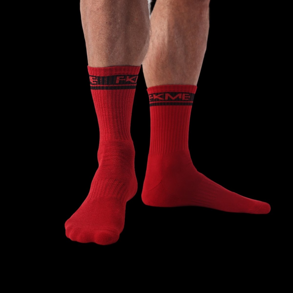 FKME Classic Sole Socks Red - The Pup Play Hub