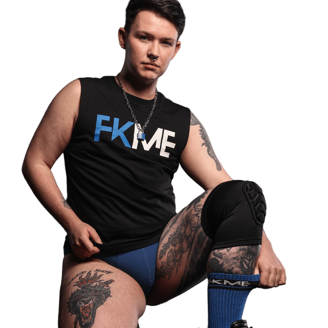 FKME Classic Tank Top Blue - The Pup Play Hub