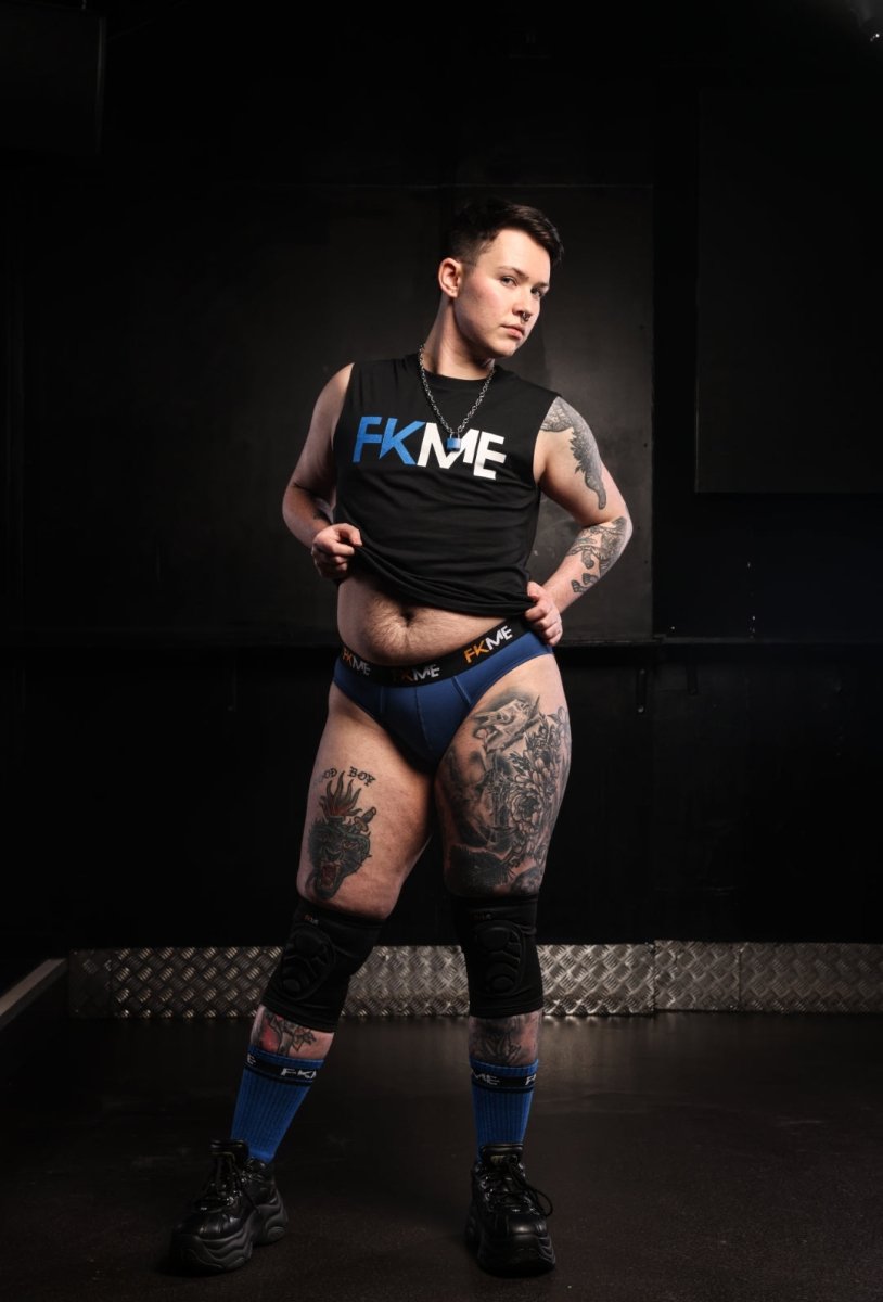 FKME Loud Briefs Blue - The Pup Play Hub