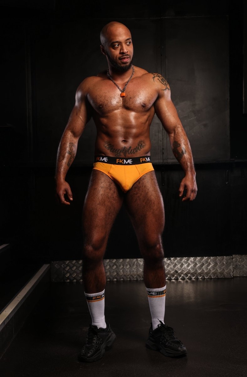 FKME Loud Briefs Orange - The Pup Play Hub