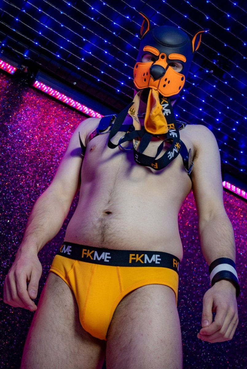 FKME Loud Briefs Orange - The Pup Play Hub