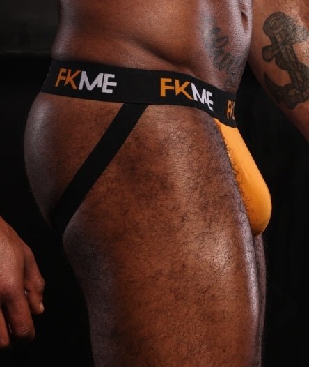 FKME Loud Jockstrap Orange - The Pup Play Hub