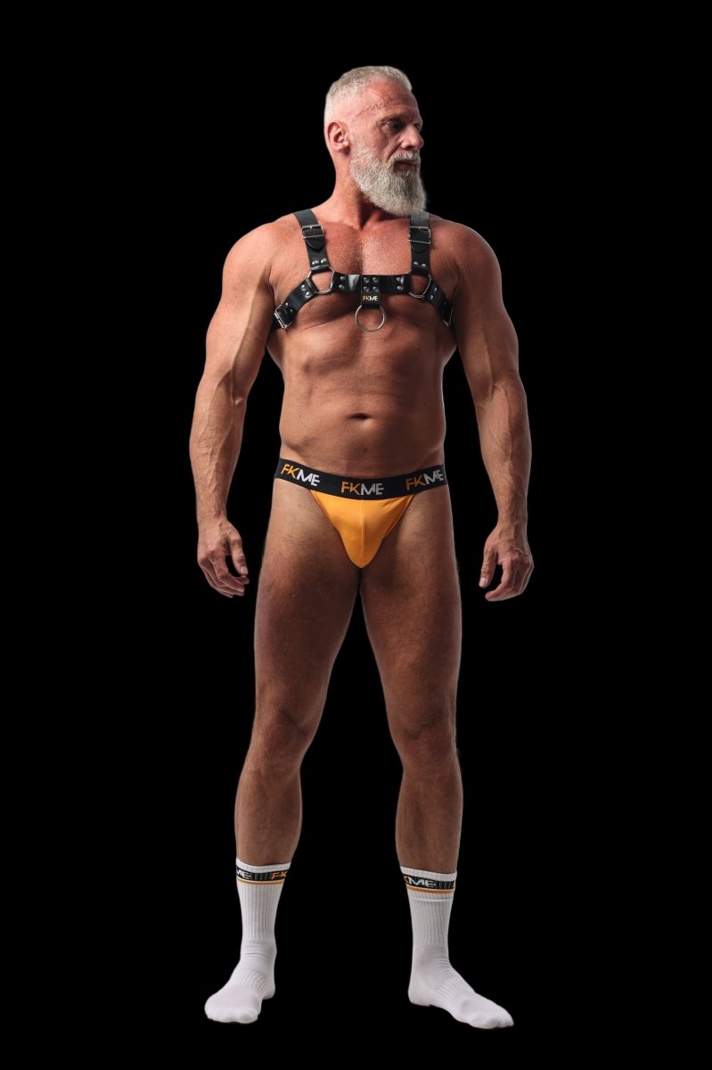 FKME Loud Jockstrap Orange - The Pup Play Hub
