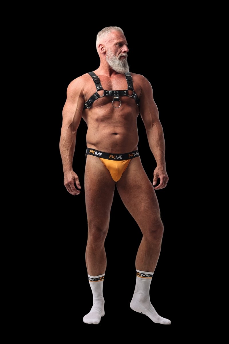 FKME Loud Jockstrap Orange - The Pup Play Hub