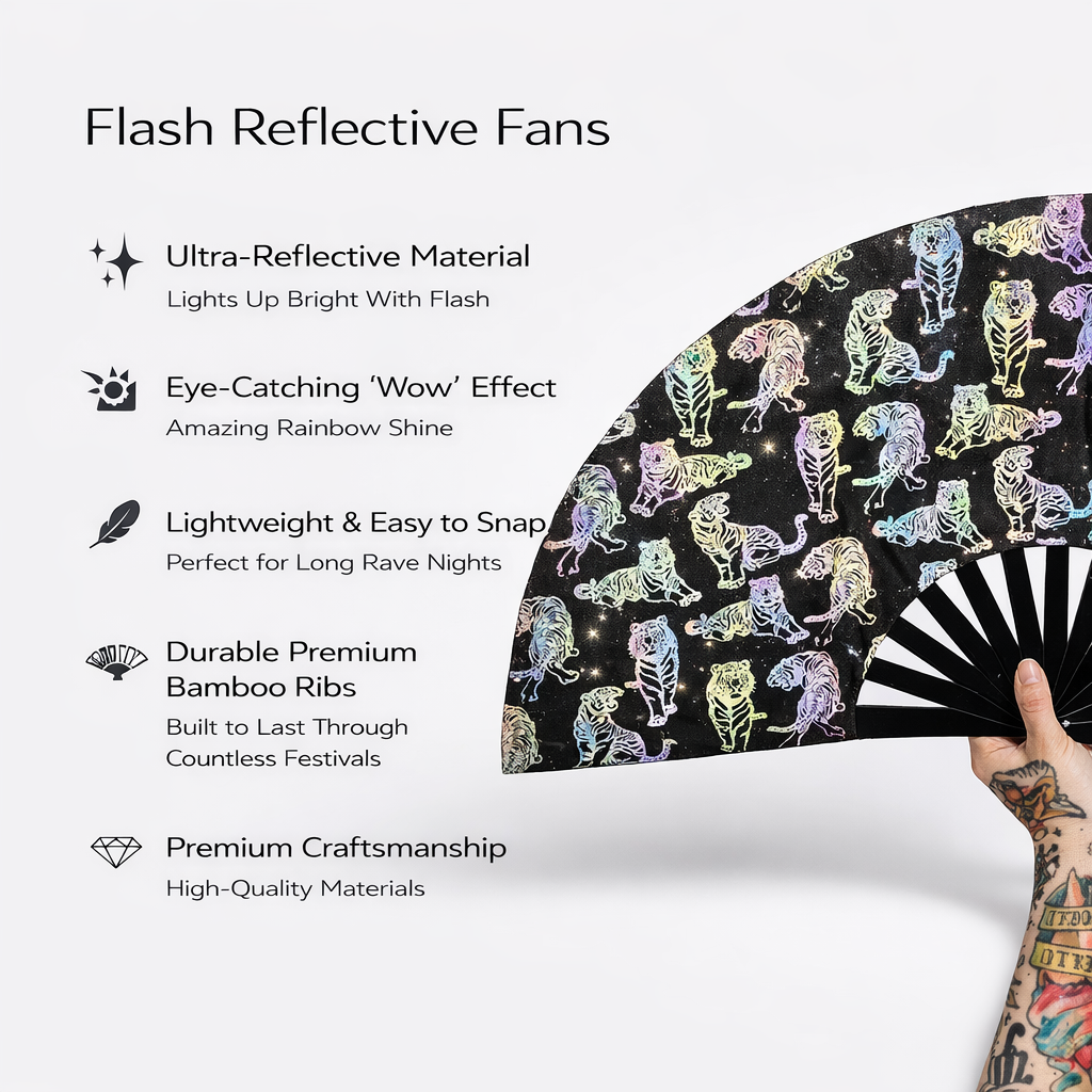 Tigress XL Reflective Festival Fan