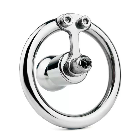 Flat Chastity Cage with Metal Inverted