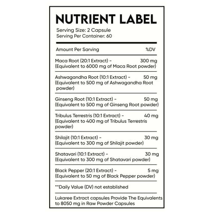 FRIEND OF DOROTHY HARD, Natural Libido Booster, 60 capsules