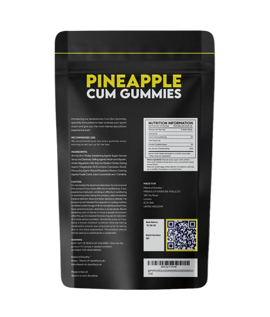 Friend of Dorothy Pineapple Cum Gummies - 60 Gummies