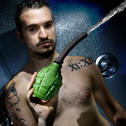 Grenade Anal Douche Bulb with Flexible Silicone Nozzle