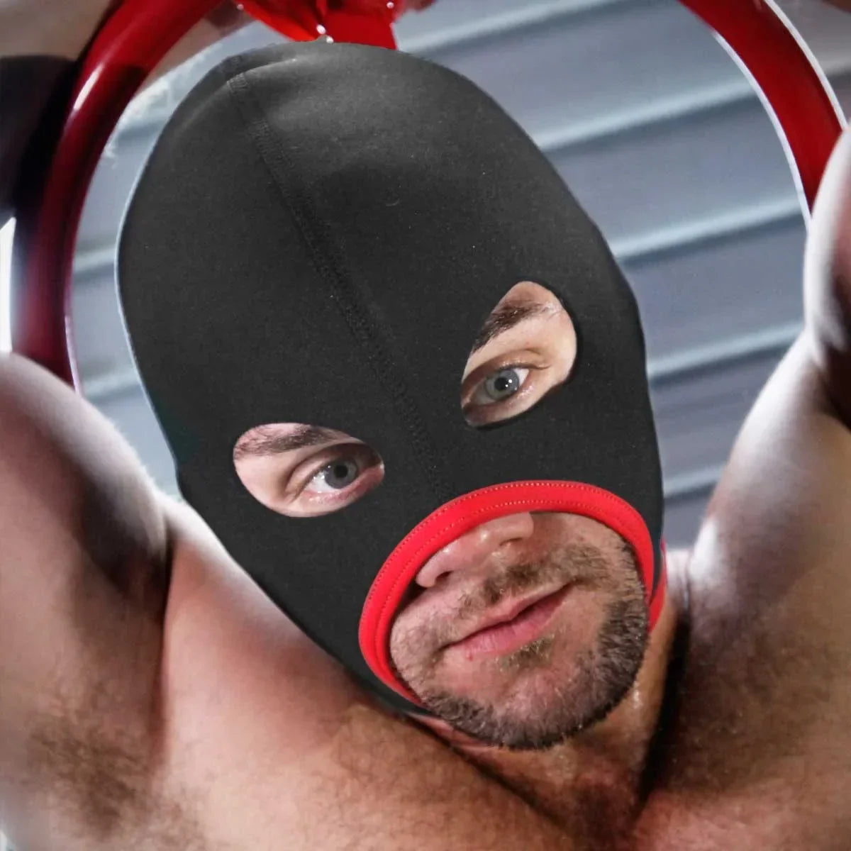 Skullfuck Open-Mouth Bondage Anonymity Hood