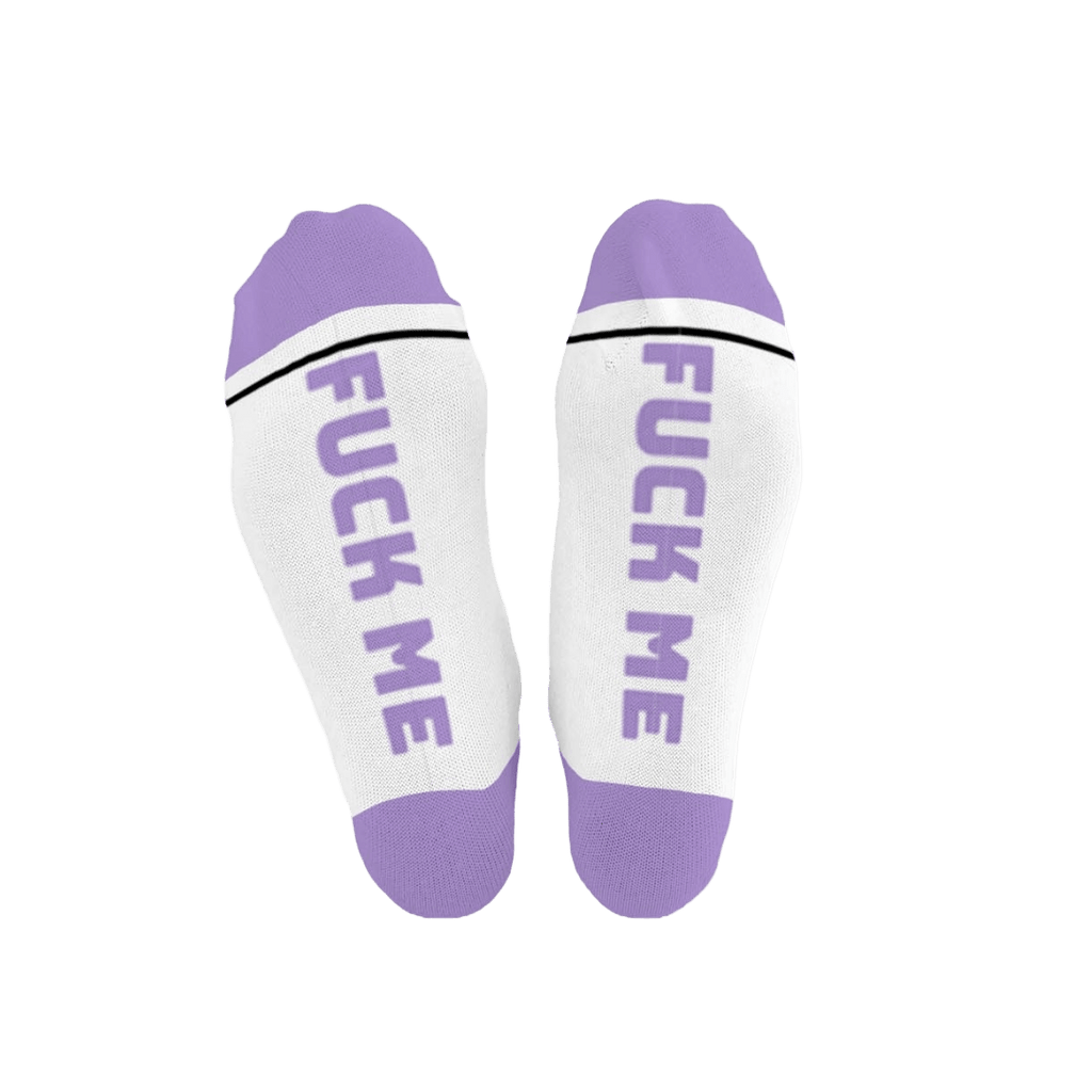 FUCK ME Cotton Crew Socks mid - length - The Pup Play Hub