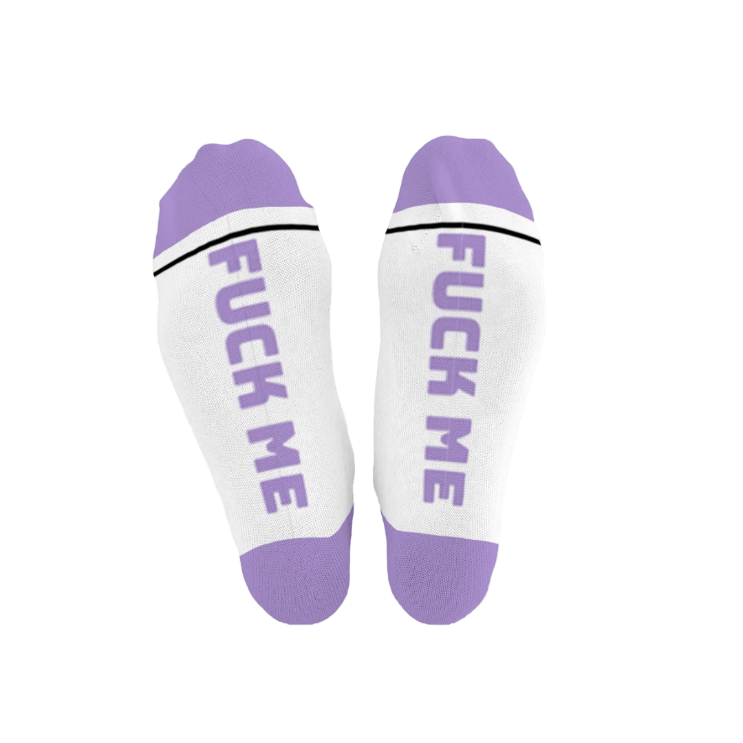 FUCK ME Cotton Crew Socks mid - length - The Pup Play Hub