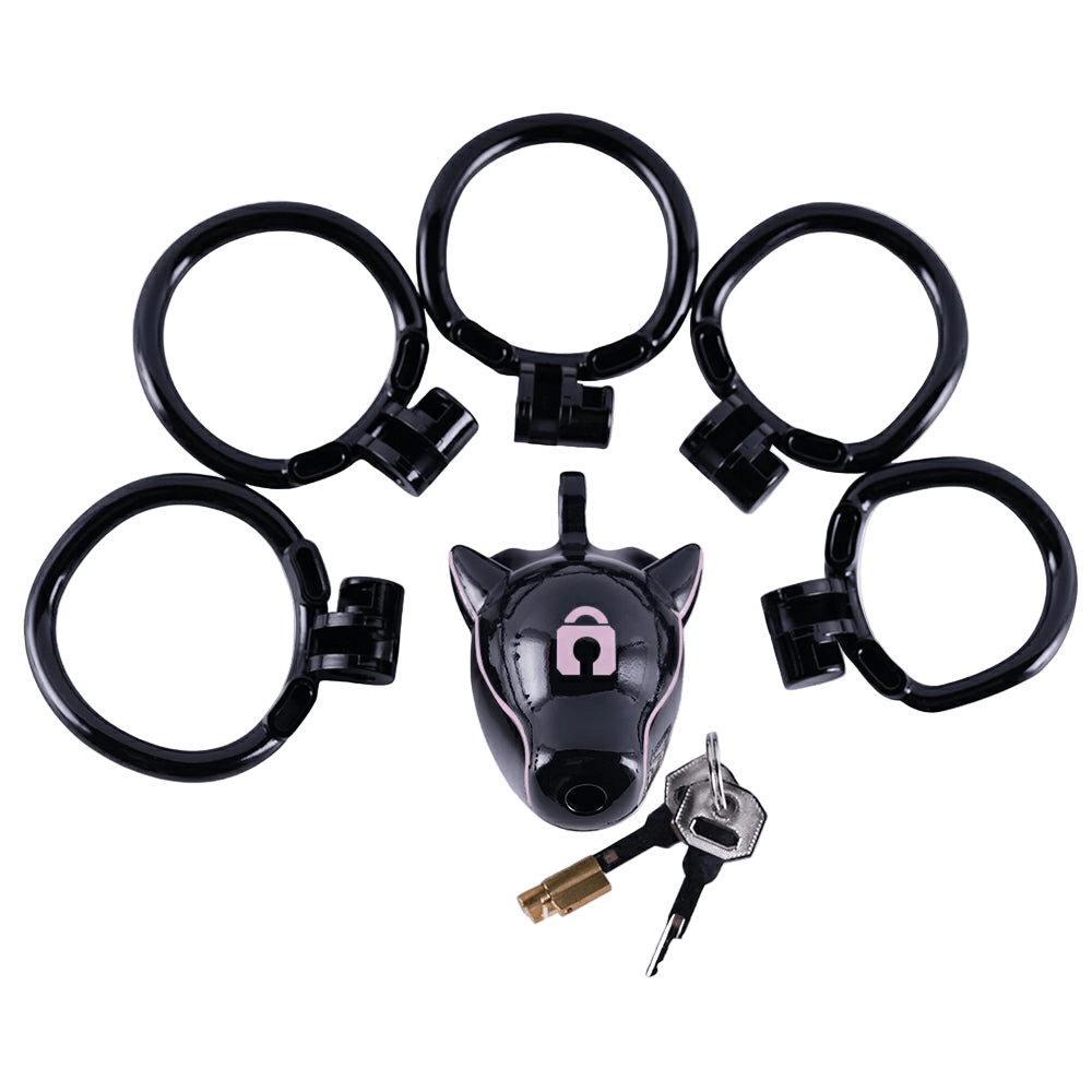 Furjoi Drone Hood Chastity Cage Pink - The Pup Play Hub