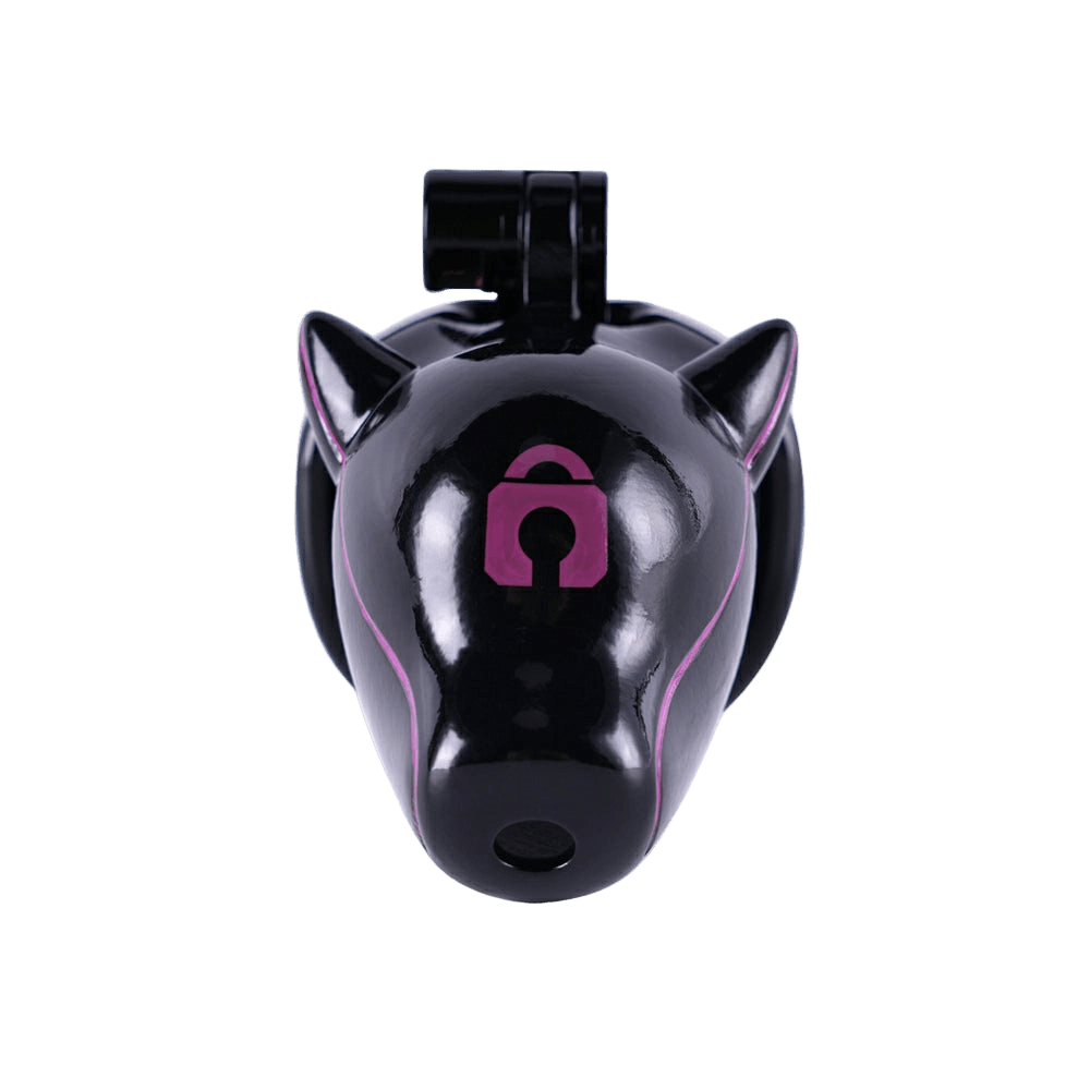 Furjoi Drone Hood Chastity Cage Purple - The Pup Play Hub